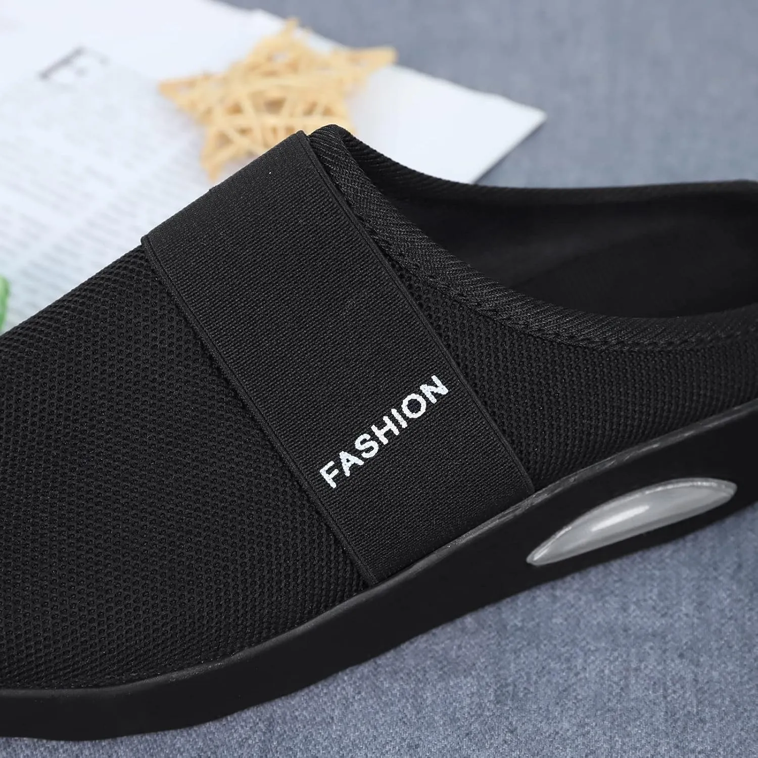 Womens Summer Breathable Mesh Slippers Lightweight Slip On Clog with Arch Support Soft Cushion Nursing Shoes