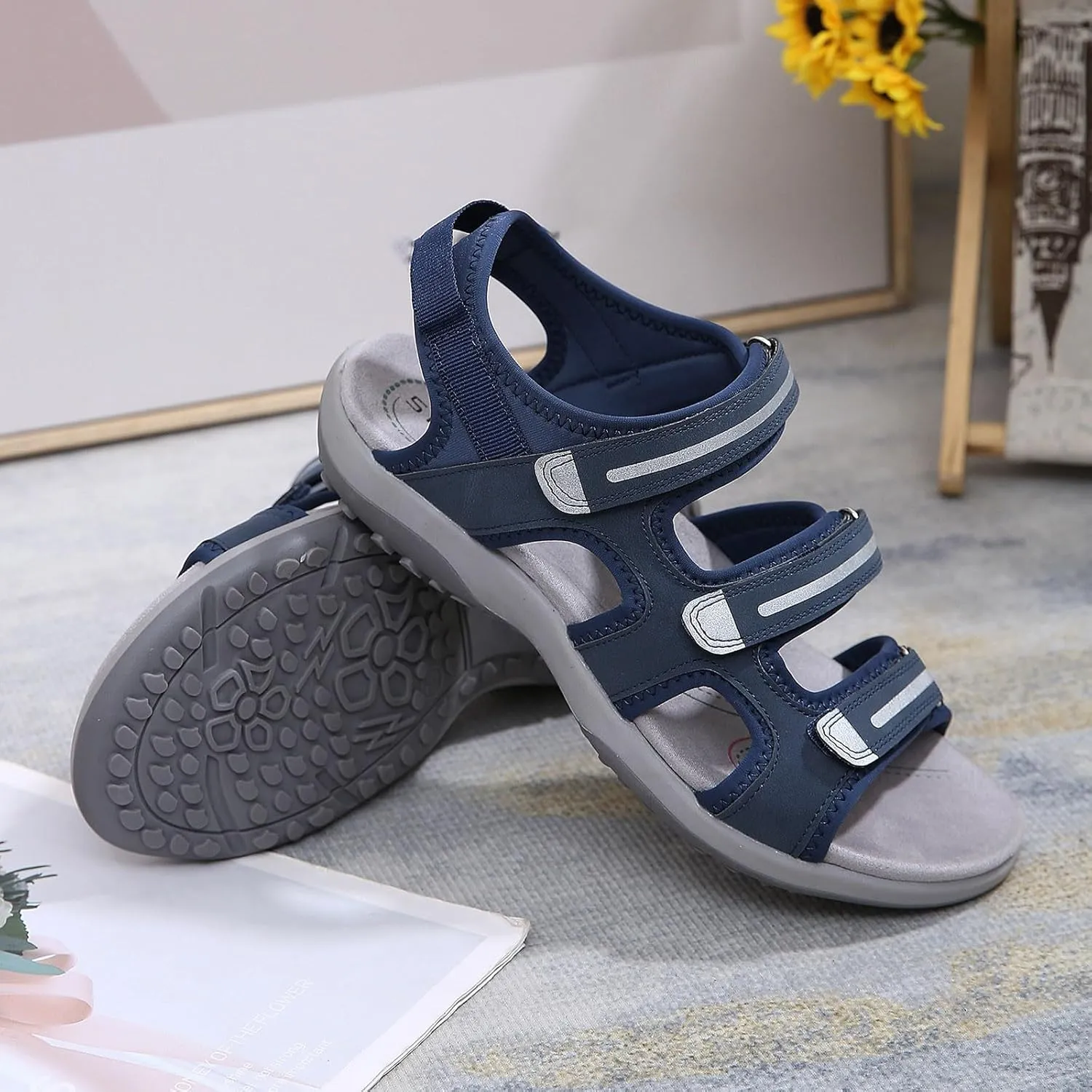 Women's Walking Sandals Womens Outdoor Sport Sandals Comfortable Water Athletic Beach Shoes