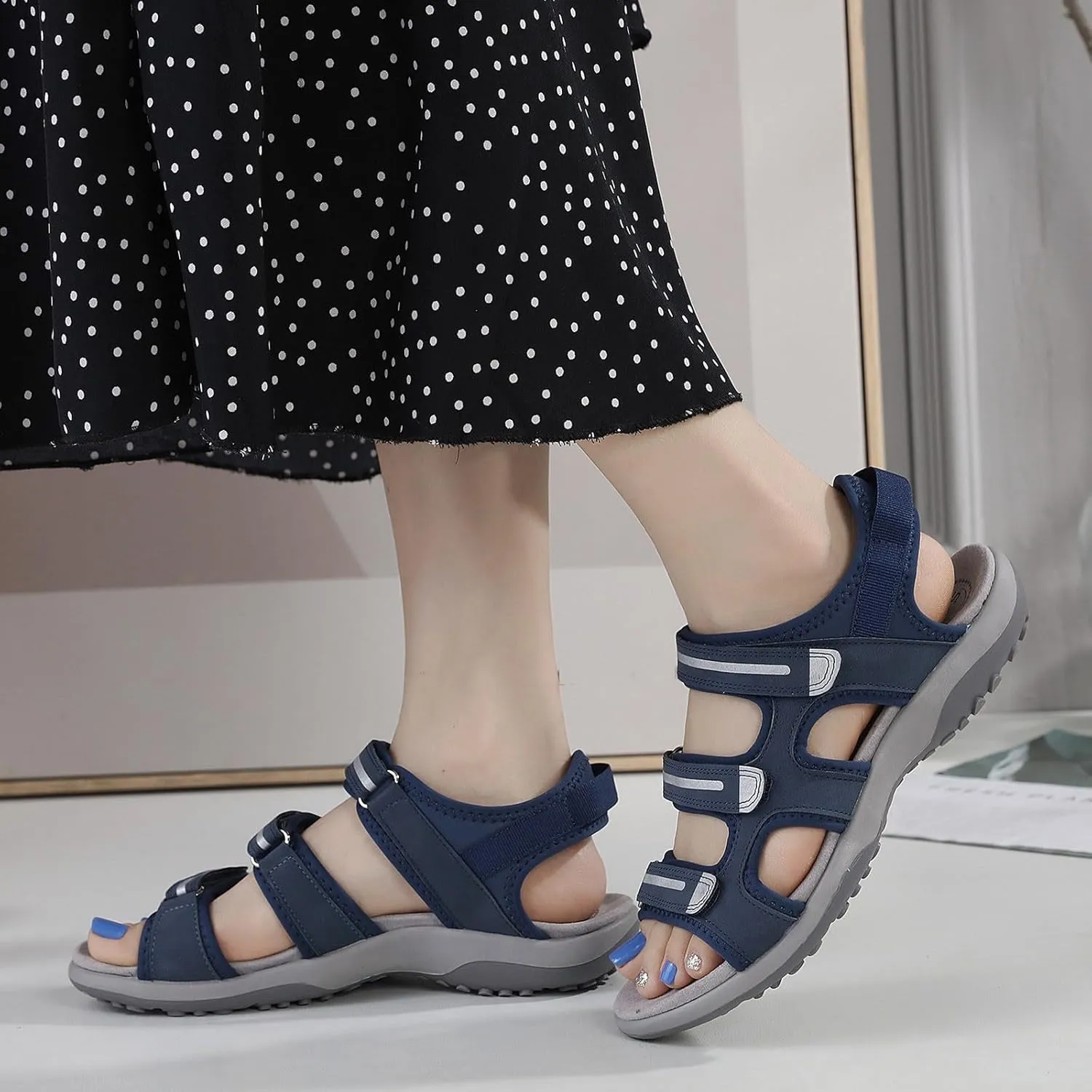 Women's Walking Sandals Womens Outdoor Sport Sandals Comfortable Water Athletic Beach Shoes