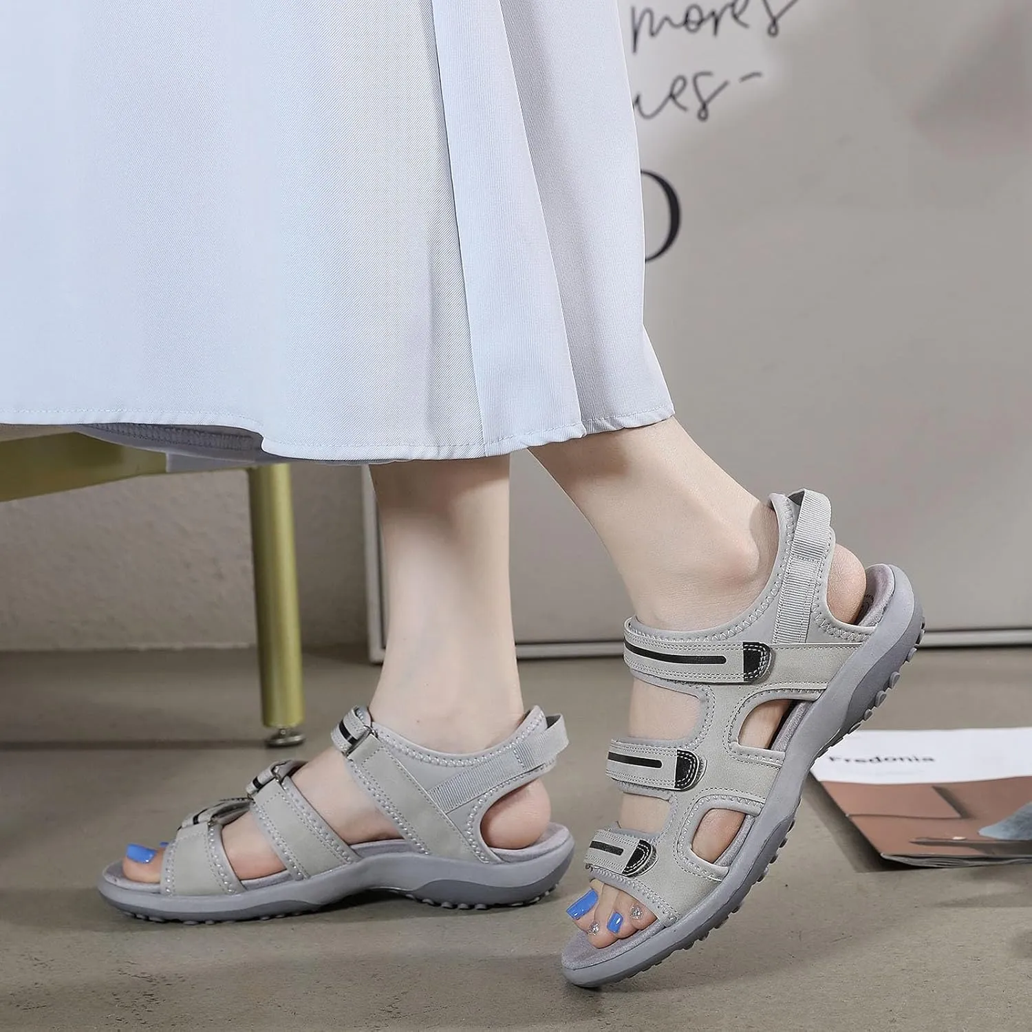 Women's Walking Sandals Womens Outdoor Sport Sandals Comfortable Water Athletic Beach Shoes
