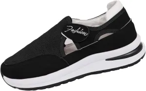 Womens Walking Shoes Breathable Slip On Sneakers Non Slip Athletic Tennis Running Shoes Casual Shoes Arch Support