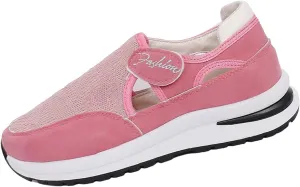 Womens Walking Shoes Breathable Slip On Sneakers Non Slip Athletic Tennis Running Shoes Casual Shoes Arch Support