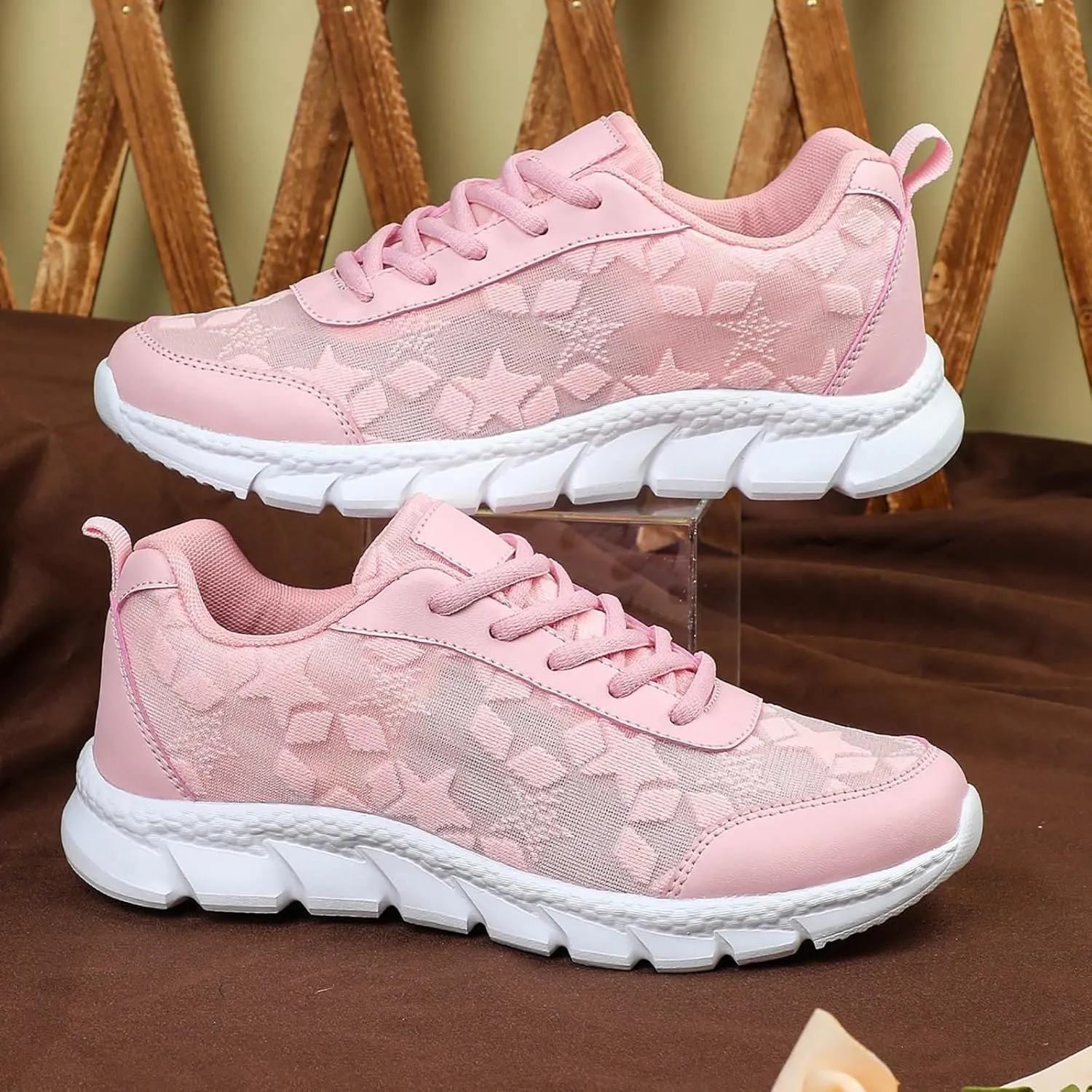 Womens Walking Shoes Comfortable Slip On Sneakers Non Slip Athletic Tennis Running Shoes Mesh Casual Sports Shoes