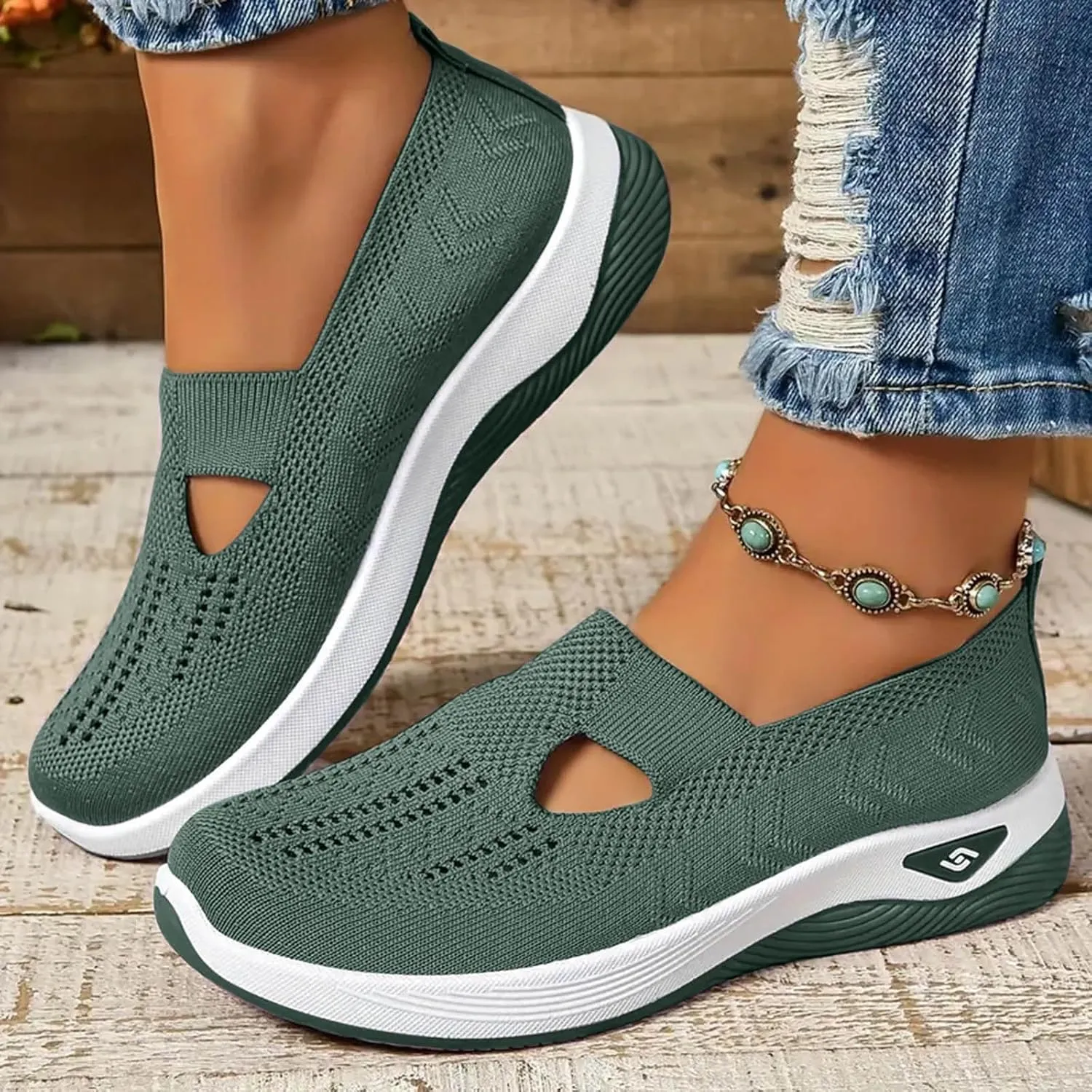 Women's Walking Shoes Women Slip On Orthopedic Shoes Diabetic Shoes for Women Non Slip Work Shoes with Arch Support