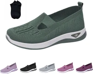 Women's Walking Shoes Women Slip On Orthopedic Shoes Diabetic Shoes for Women Non Slip Work Shoes with Arch Support