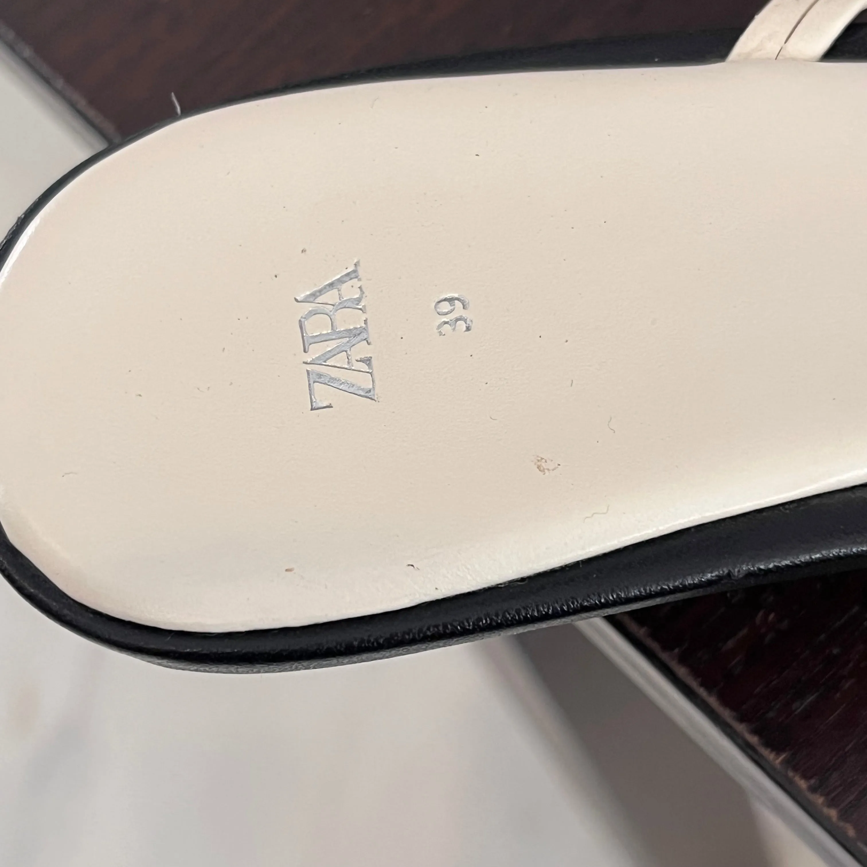 Zara White Bow Strappy Kitten Heels | Pre Loved |