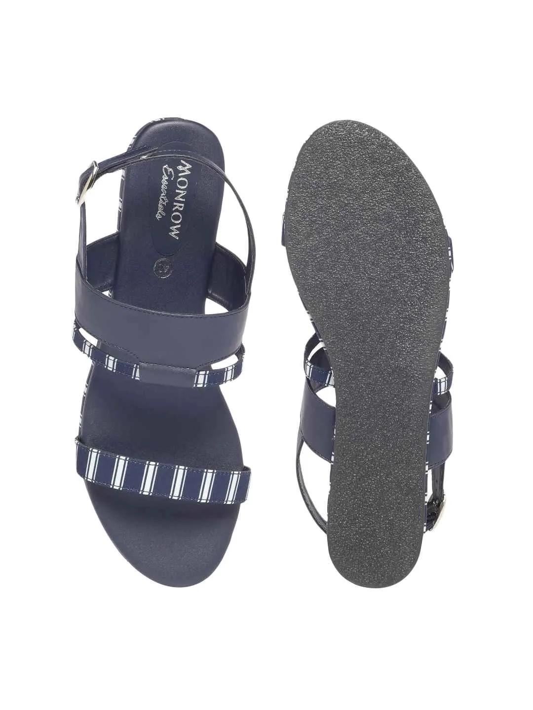 Zoe Navy Blue Flats