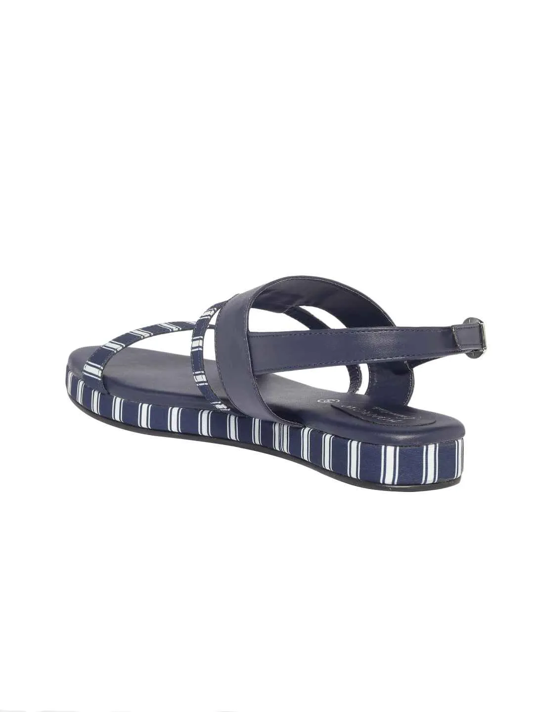 Zoe Navy Blue Flats