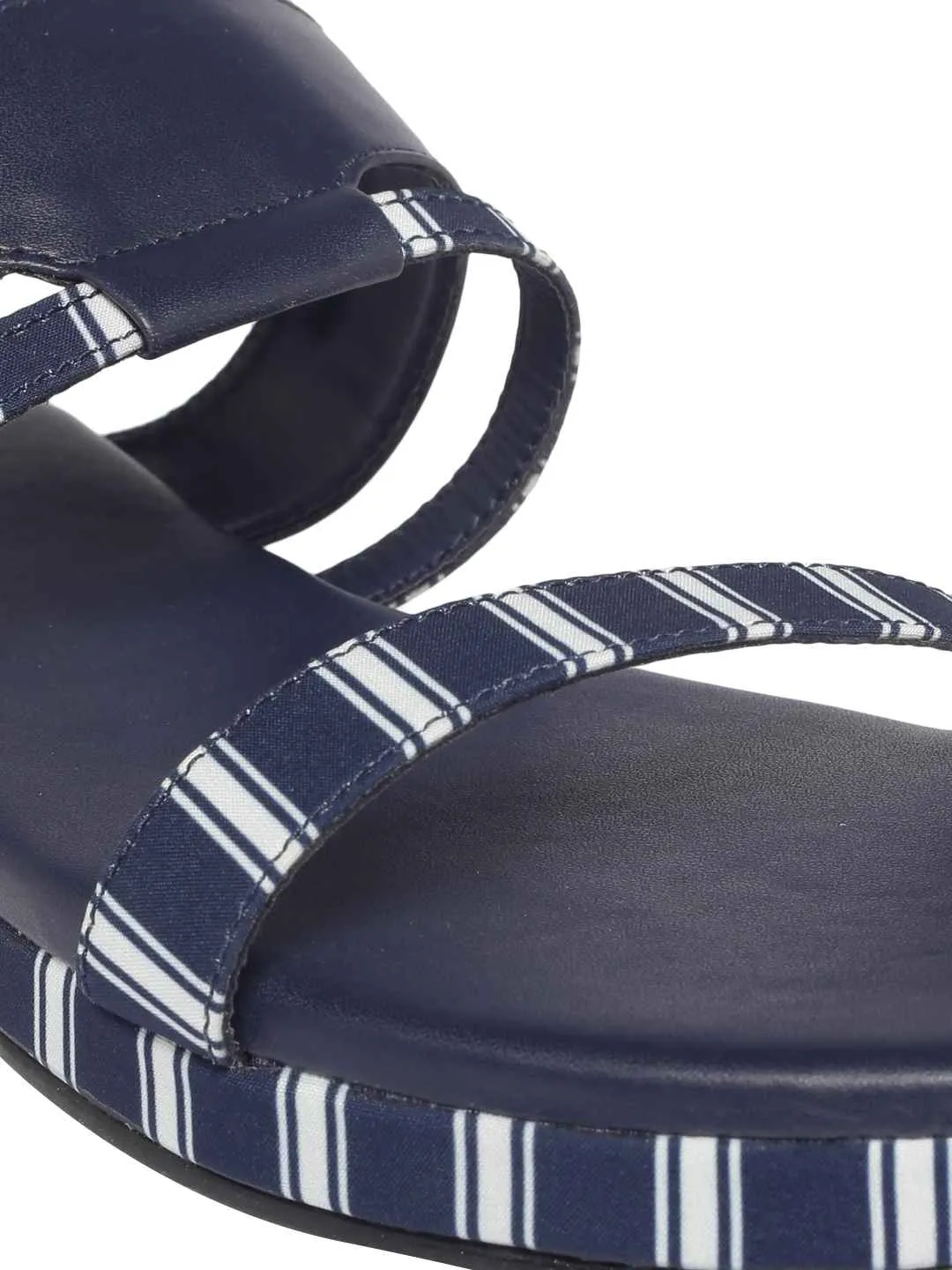 Zoe Navy Blue Flats