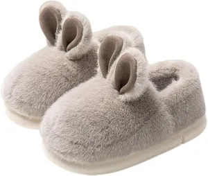 Zureto Bunny Slippers for Women, Plush Rabbit Cotton Slippers Cute Winter Indoor Home Plush Winter Slippers